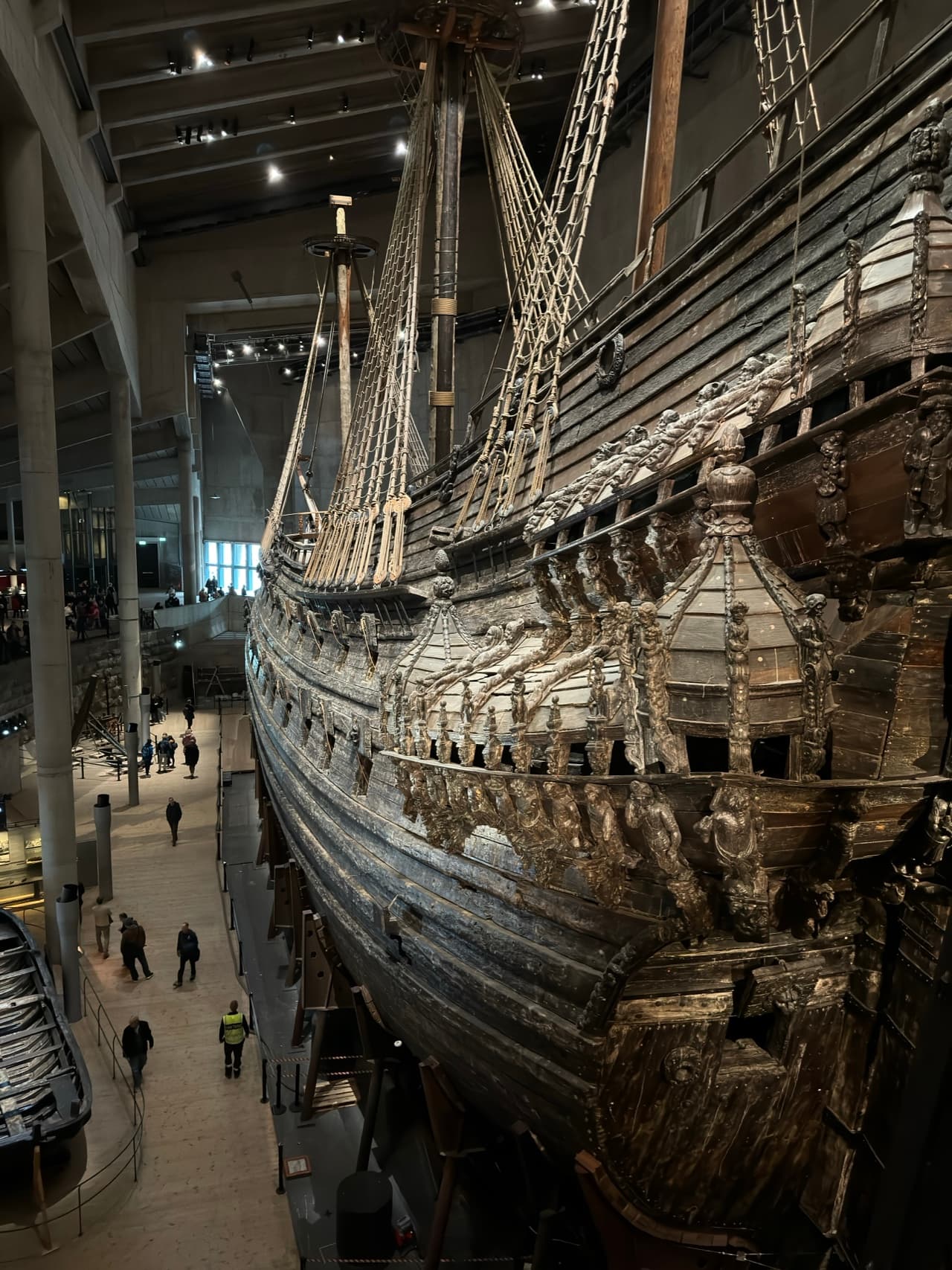 The Vasa ship stands preserved within Stockholm's Vasa Museum